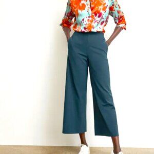 MM.LaFleur Wide-Leg Pants – Teal Green – Size 10
